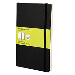 Moleskine Classic Softcover Notebook, 1 Subject, Unruled, Black Cover, 8.25 x 5, 192 Sheets (MSL17)
