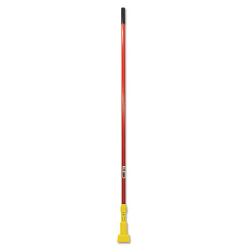 Rubbermaid Commercial Gripper Fiberglass Mop Handle, 1" dia x 60", Red/Yellow (H246RED)