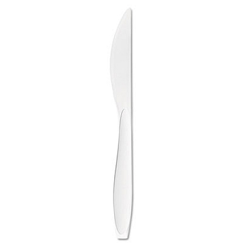 Dart Reliance Medium Heavy Weight Cutlery, Std Size, Knife, Boxed, White, 1000/CT (RSWKX)