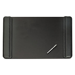 Artistic Sagamore Desk Pad, with Side Panels, 38 x 24, Black (513381)