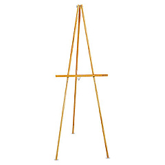 Quartet Lightweight Tripod Floor Easel, 64" High, Natural Oak (41E)