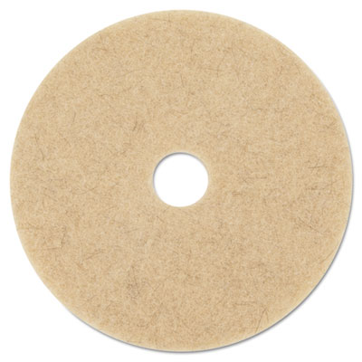 3M Ultra High-Speed Natural Blend Floor Burnishing Pads 3500, 27" Diameter, Tan, 5/Carton (20317)