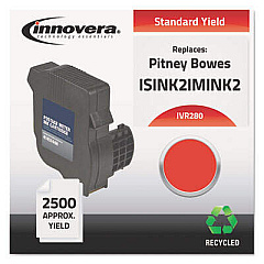Innovera Remanufactured Red Postage Meter Ink, Replacement for IM-280 (ISINK2IMINK2)