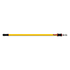 Rubbermaid Commercial HYGEN HYGEN 48-96" Quick-Connect Extension Pole, Aluminum, Yellow (Q765YEL)
