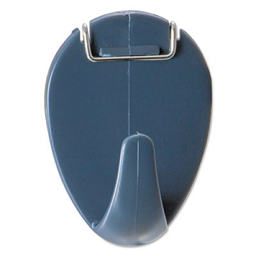 Universal Deluxe Recycled Cubicle Clip with Hook, 40 Sheet Capacity, Charcoal, 5/Pack (UNV08222)