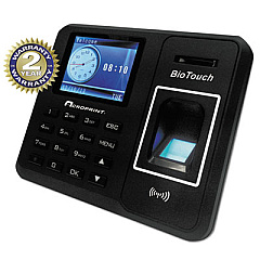 Acroprint BioTouch Time Clock, 10,000 Employees, Black (010276000)