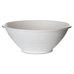 Eco-Products Renewable and Compostable Sugarcane Bowls,  40 oz, Natural White, 50/Pack, 8 Packs/Carton (EPBL40)