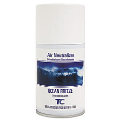 Rubbermaid Commercial TC Standard Aerosol Refill, Ocean Breeze, 6 oz Aerosol Spray, 12/Carton (4015471)