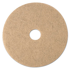 3M Ultra High-Speed Natural Blend Floor Burnishing Pads 3500, 21" Diameter, Tan, 5/Carton (19009)
