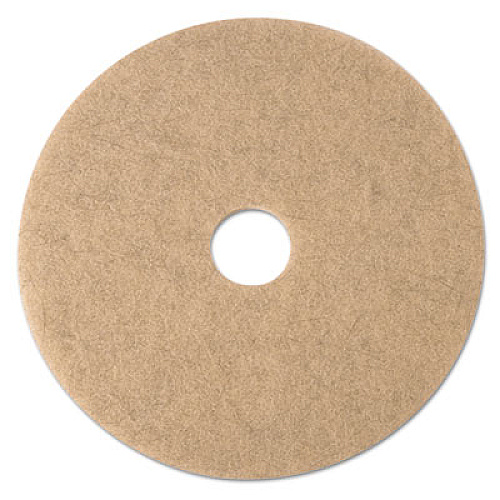 3M Ultra High-Speed Natural Blend Floor Burnishing Pads 3500, 21" Diameter, Tan, 5/Carton (19009)