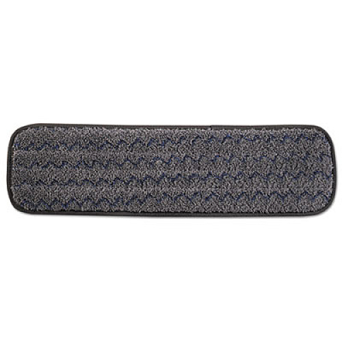 Rubbermaid Commercial HYGEN Pulse Executive Single-Sided Microfiber Flat Mop Head, 18", Dark Gray (1863895)