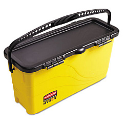 Rubbermaid Commercial HYGEN HYGEN Top Down Charging Bucket, Yellow/Black (1791802)