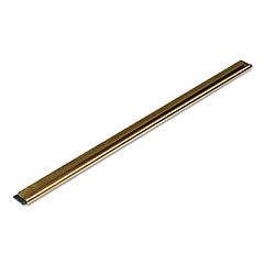 Unger Golden Clip Brass Channel with Black Rubber Blade and Clip, 12" Wide Blade, 12" Handle (GC30)