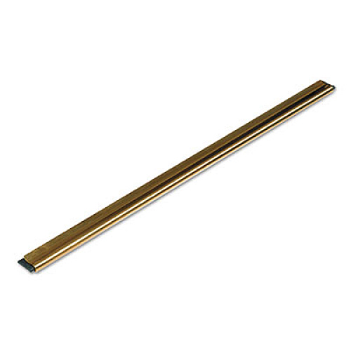 Unger Golden Clip Brass Channel with Black Rubber Blade and Clip, 12" Wide Blade, 12" Handle (GC30)