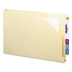 Smead End Tab Jackets with Reinforced Tabs, Straight Tab, Legal Size, 14-pt Manila, 50/Box (76740)