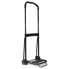 Kantek Ultra-Lite Folding Cart, 150 lb Capacity, 9.75 x 11 Platform, Black (LGLC110)