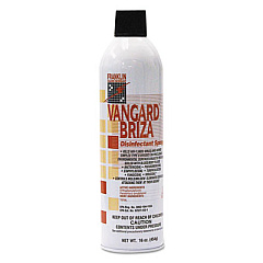 Franklin Cleaning Technology Vangard Briza Surface Disinfectant/Space Spray, Linen Fresh, 16 oz Aerosol Spray, 12/Carton (F811015)