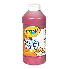 Crayola Washable Fingerpaint, Red, 16 oz Bottle (551316038)