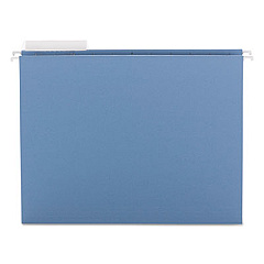 Smead Color Hanging Folders with 1/3 Cut Tabs, Letter Size, 1/3-Cut Tabs, Blue, 25/Box (64021)