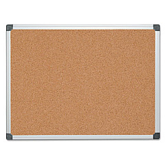 MasterVision Value Cork Bulletin Board with Aluminum Frame, 36 x 48, Natural (CA051170)