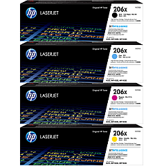 HP 206X High Yield Toner Cartridge Set