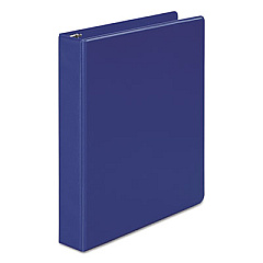 Wilson Jones 368 Basic Round Ring Binder, 3 Rings, 1.5" Capacity, 11 x 8.5, Dark Blue (36834NBL)