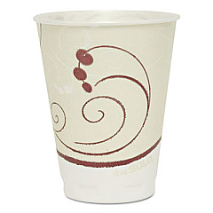 Dart Trophy Plus Dual Temp Symphony Perfect Pak Hot/Cold Drink Cups, 12 oz, Tan, 300/Carton (OFX12NJ802CT)