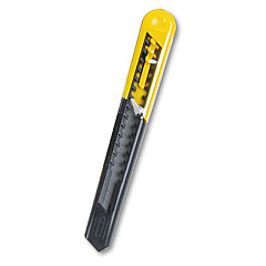 Stanley Straight Handle Knife w/Retractable 13 Point Snap-Off Blade, Yellow/Gray (10150)