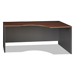 Bush Series C Collection Corner Desk Module, Right, 71.13" x 35.5" x 29.88", Hansen Cherry/Graphite Gray (WC24423)