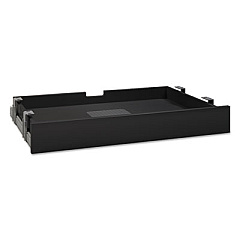 Bush Multi-Purpose Drawer with Drop Front, 27.13w x 17.38d x 3.63h, Black (AC9985503)