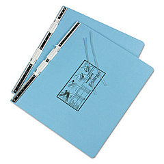 Universal Pressboard Hanging Binder, 2 Posts, 6" Capacity, 14.88 x 11, Light Blue (UNV15441)