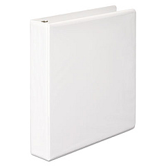Wilson Jones Basic D-Ring View Binder, 3 Rings, 1.5" Capacity, 11 x 8.5, White (38634W)