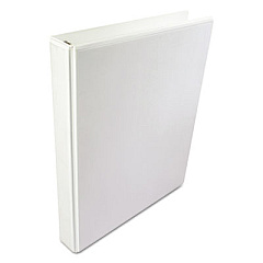 Wilson Jones A4 International Round Ring View Binder, 4 Rings, 1" Capacity, 11.63 x 8.13, White (40813)