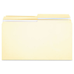 Universal Double-Ply Top Tab Manila File Folders, 1/2-Cut Tabs: Assorted, Legal Size, 0.75" Expansion, Manila, 100/Box (UNV16122)