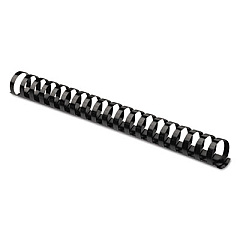 Fellowes Plastic Comb Bindings, 2" Diameter, 500 Sheet Capacity, Black, 10/Pack (5236903)