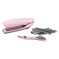 Bostitch Velvet No-Jam Stapler Plus Pack, 20-Sheet Capacity, Pink (B326PPVLTPNK)