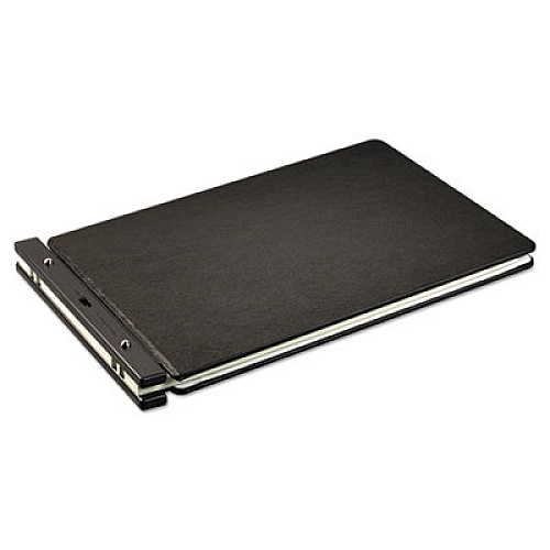 Wilson Jones Raven Vinyl-Guarded Post Binder, 2 Posts, 2" Capacity, 11 x 17, Black (24166N)
