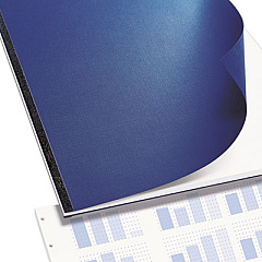 GBC VeloBind Presentation Covers, Navy, 11 x 8.5, Punched & Scored, 25/Pack (9743511)