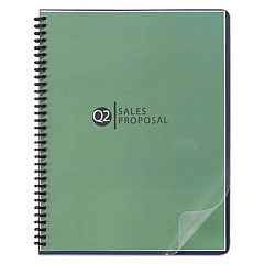 GBC Design View Poly Presentation Covers for Binding Systems, Clear Lined, 11.25 x 8.75, Unpunched, 25/Pack (2514500)