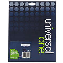 Universal Deluxe Clear Labels, Inkjet/Laser Printers, 0.5 x 1.75, Clear, 80/Sheet, 25 Sheets/Box (81