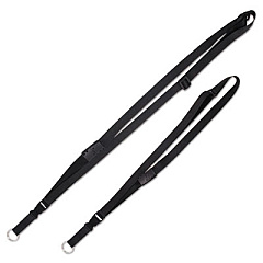 Advantus Deluxe Adjustable Lanyard with Detachable Key Ring, Metal Ring Fastener, 26"-48"" Long, Black, 12/Pack (91138)