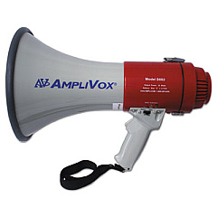 AmpliVox MityMeg Piezo Dynamic Megaphone, 25W, No Microphone (S602R)