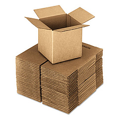 General Supply Cubed Fixed-Depth Shipping Boxes, Regular Slotted Container (RSC), 24" x 24" x 24", Brown Kraft, 10/Bundle (UFS242424)