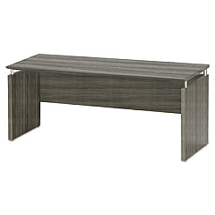 Safco Medina Series Laminate Credenza, 72w x 20d x 29.5h, Gray Steel (MNCNZ72LGS)