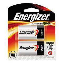 Energizer CRV3 Lithium Photo Battery, 3 V, 2/Pack (ELCRV3BP2)
