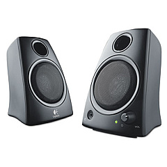 Logitech Z130 Compact 2.0 Stereo Speakers, 3.5mm Jack, Black (980000417)