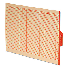 Pendaflex Out Guides with Center Tab, 1/3-Cut End Tab, Out, 8.5 x 11, Manila, 100/Box (5251)