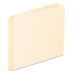 Pendaflex Blank Top Tab File Guides, 1/3-Cut Top Tab, Blank, 8.5 x 11, Manila, 100/Box (EN203)