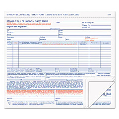 TOPS Hazardous Material Short Form, Four-Part Carbonless, 8.5 x 7, 1/Page, 50 Forms (3843)