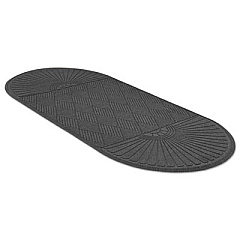 Guardian EcoGuard Diamond Floor Mat, Double Fan, 48 x 96, Charcoal (EGDDF040804)